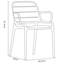 Ensemble de 4 fauteuils empilables Nohr-383089463