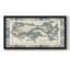 Bordered Chart Of The World - Picture Frame Print on Canvas-88113007-88113008