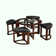 Table basse avec 4 tabourets