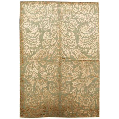 Hand-Knotted High-Quality Blue Area Rug