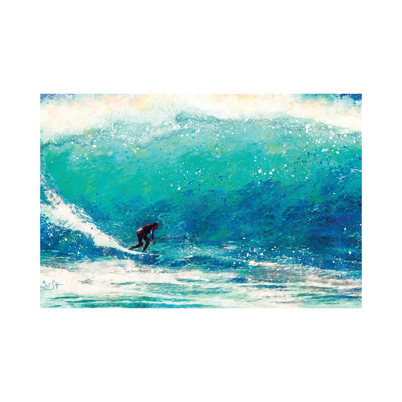 Catching The Wave by Lisa Robinson - Wrapped Canvas Painting, 66.04 cm H x 45.72 cm W x 1.91 cm D
