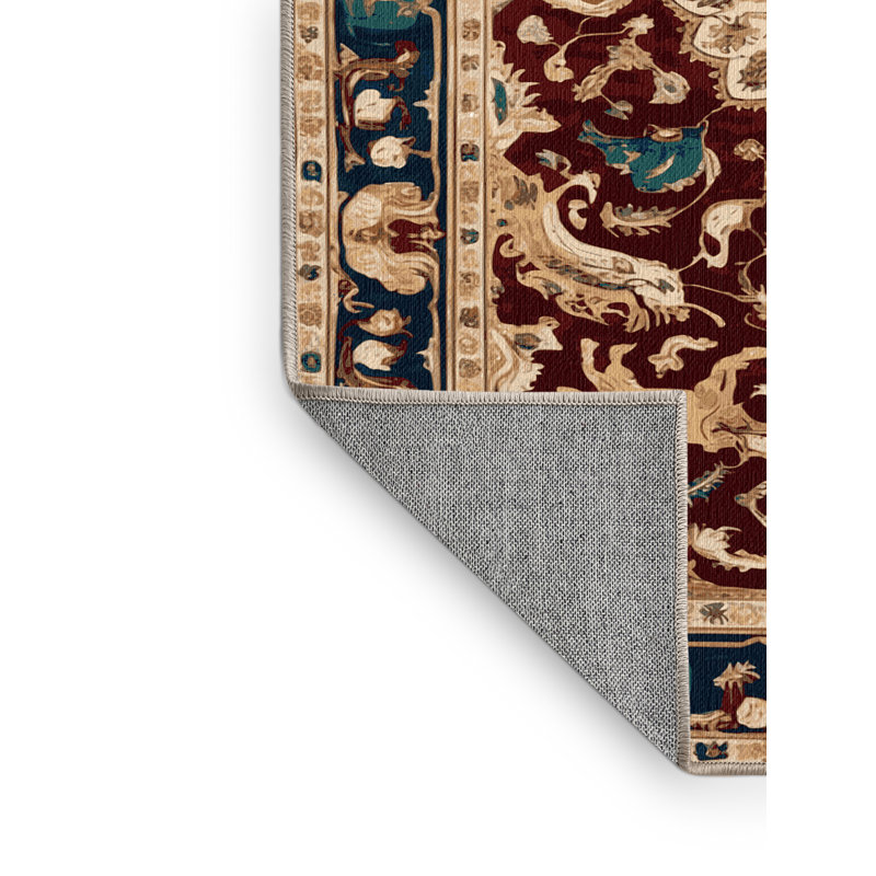 Tapis brun lavable à la machine