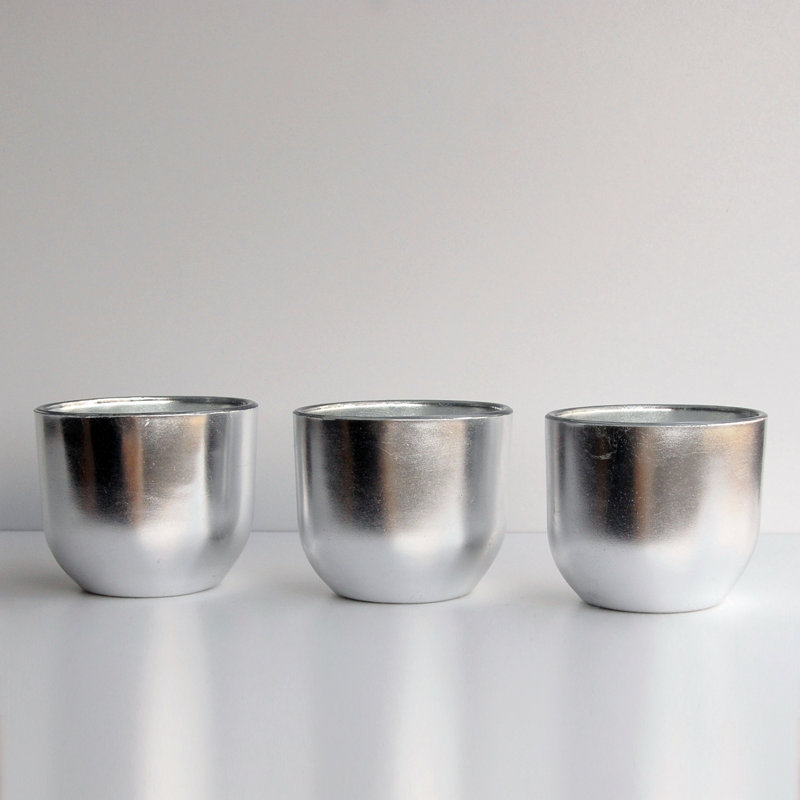 Rumaysa Handmade Glass Table Vase, Silver