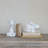Stoneware Rabbit Shaped Lamp with Inline Switch