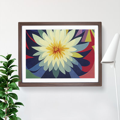 Abstract Chrysanthemum Flower - Framed Print