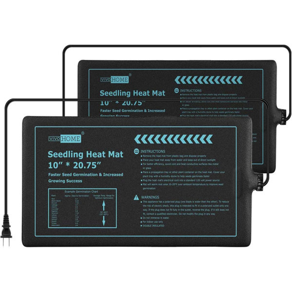 VIVOSUN Seedling Heat Mat Digital Thermostat Combo 48x20.75