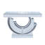 3C Shaped Crushed Diamond Hallway Table For Hotel Mirrored Centre Diamond Console Table For Living Room
