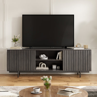 Taslima Rectangular TV Stand for TVs up to 75" with Open Shelf