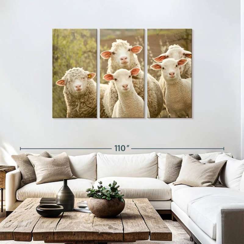 Brampt Stunned Sheep, 48" H x 74" W