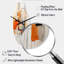 Orange gris, dessin au trait abstrait expressionnisme - dessin au trait, horloge murale asymétrique-104242297