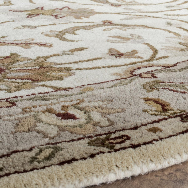 Oriental Wool Hand Woven Area Rug, Round 152cm