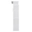 Lit escamotable en bois blanc peu encombrant avec lumières à DEL, solution de rangement moderne
