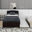 Lit plateforme simple avec lit gigogne-501848692