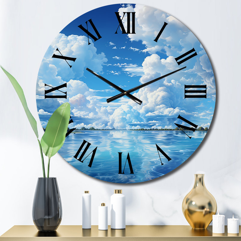 Horloge murale en métal Benjamin, Moyenne