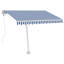 Auvent de terrasse rétractable en polyester l 200 po x P 120 po VidaXL-88718852-99458545