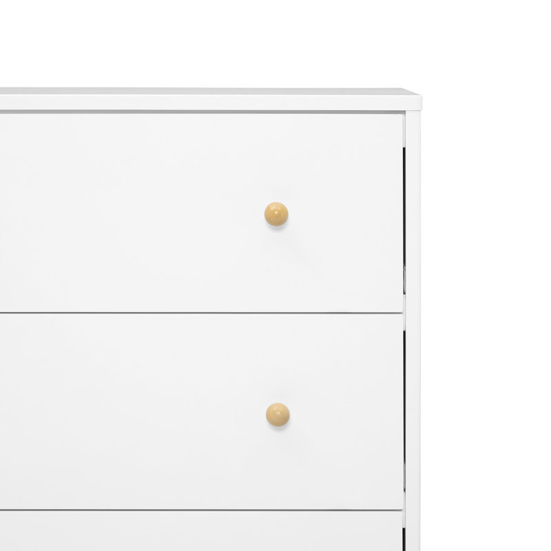 Bianca White and Natural 3-Drawer Nursery Dresser