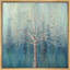 «Teal Dots On A Tree Nature Illustration Modern Art Rustic Relax Calm», reproduction d'art sur toile encadrée-184425977-184425978
