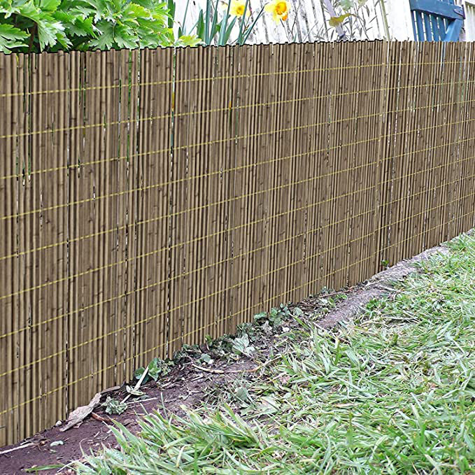Faucette 100cm H x 300cm W Brown Bamboo Yard/Privacy Fence