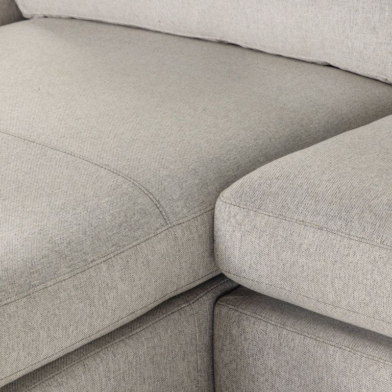 Colt Modular Chaise Sectional, Aldred Silver/Polyester Blend