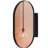 20X34 Inch Oval Recessed Bathroom Storage Cabinet, Matte Black Metal Frame, Mirror With Adjustable Shelves, User- Framed Recessed, Black, And Structure-1399102335