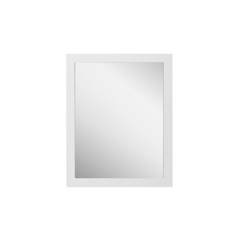 Miroir de salle de bain Kozeroff, Blanc, 28,3 po x 35,4 po