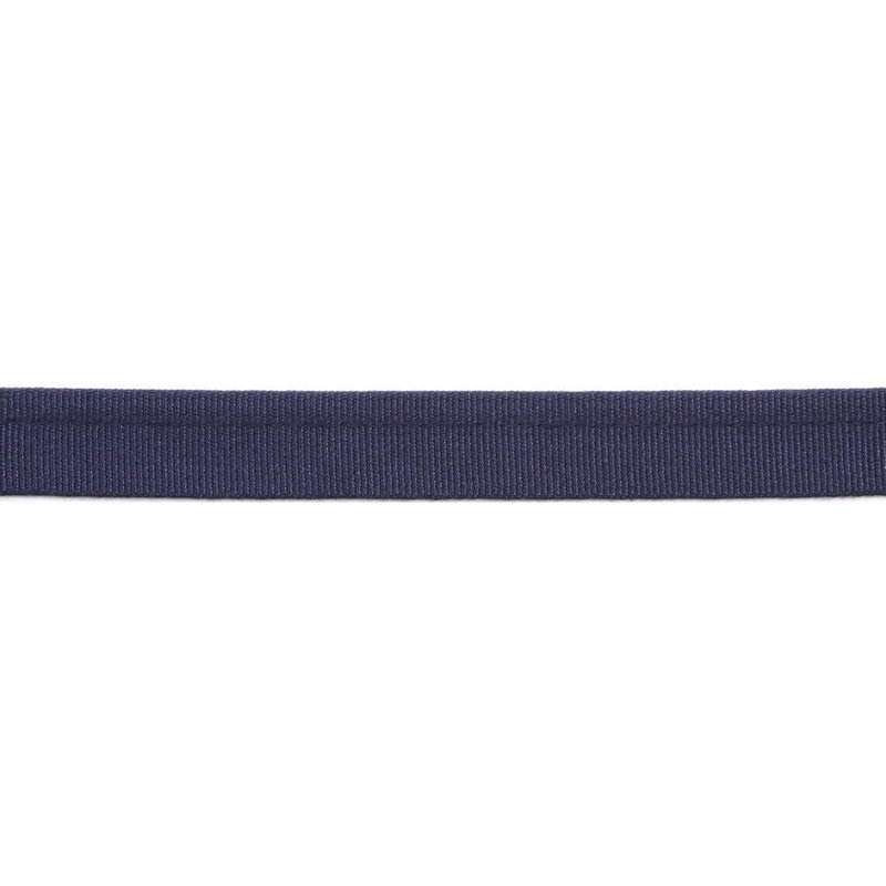 Cordon à lèvres gros grain de 1/4 po de Metz - Tissu, Indigo