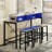 Versatile Bar Table Set with Power Socket and LED Light for Multiple Rooms-251858552