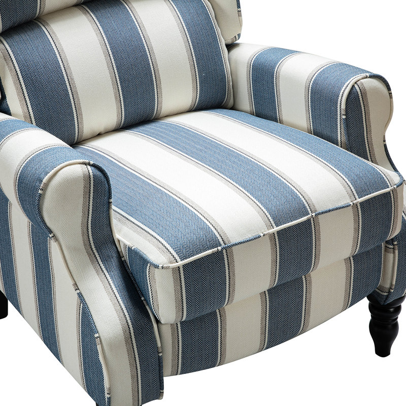 Brody 31" Wide Manual Standard Recliner, Stripe Navy