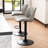 Teeanna Swivel Upholstered Faux Leather Adjustable Height Counter Stool-1715717212