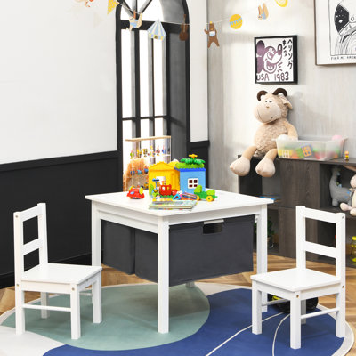 Creig Kids 3 Piece Play Or Activity Table and Chair Set