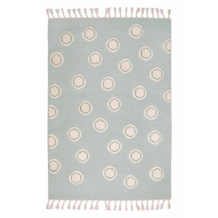 Ring Polka Dots Hand Woven Area Rug