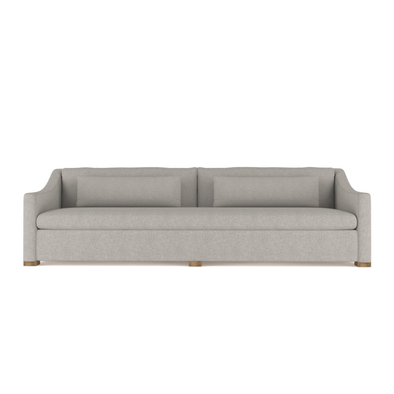 Crosby Slope Arm Sofa, 32.5" H x 108" W x 43" D, Weathered, Box Weave Linen Blanc