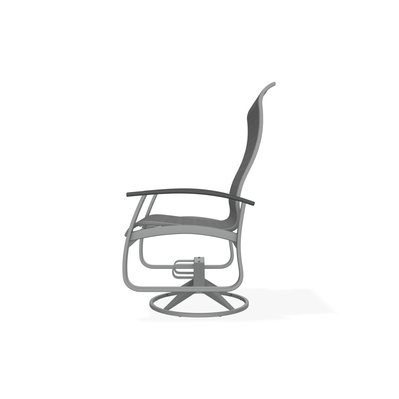 Belle Isle Outdoor Dining Chair, Titanium Sunbrella®, Graphite