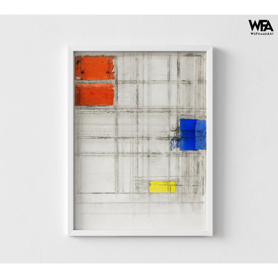 «Study for a Composition» par Piet Mondrian, peinture encadrée, art mural, impression par Mondrian