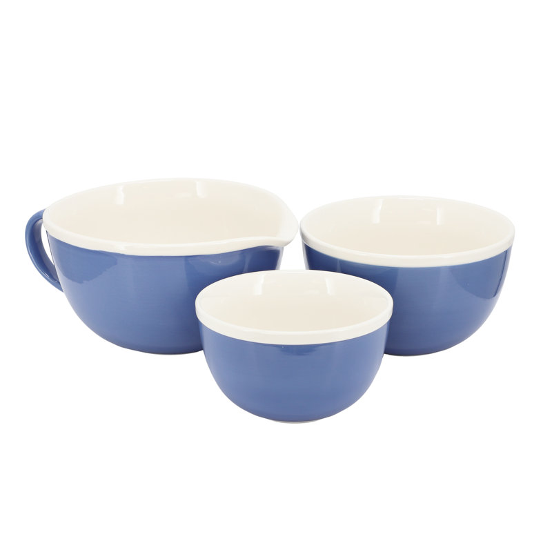 Ensemble de 3 bols à mélanger en grès bleu clair Gap Home
