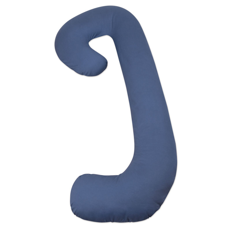 Snoogle 100% Cotton Jersey Knit Solid, Sky Gray, 64.5" W x 30.75" D