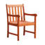 Aina Tropical Reddish Wood Patio Armchair