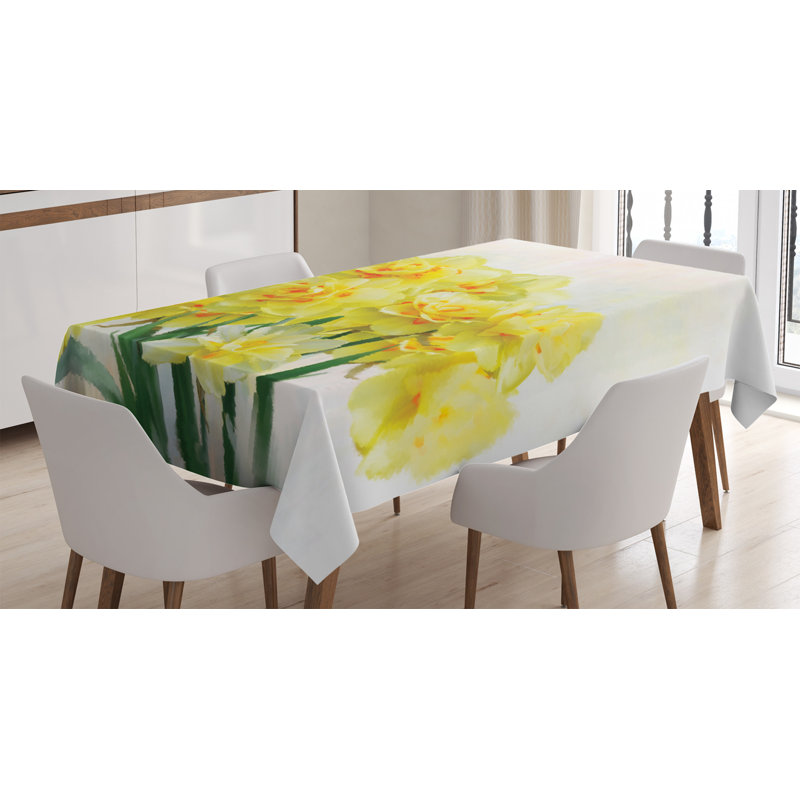 Digital Watercolors Paint Tablecloth, 84" L x 60" W