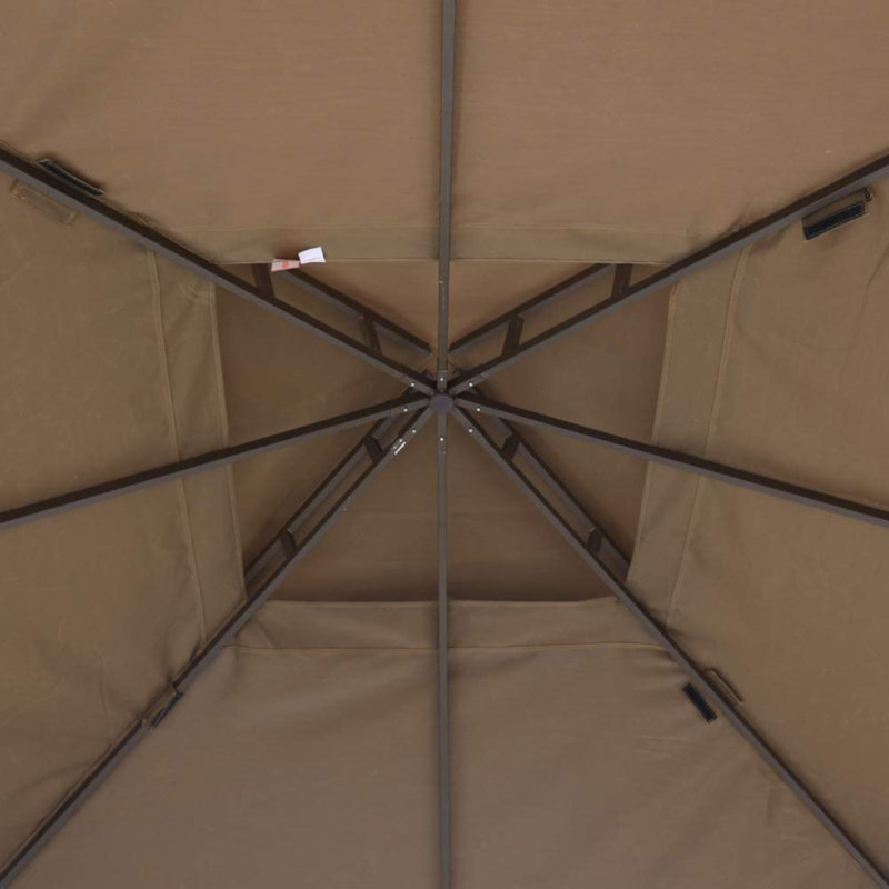 Pavillon de jardin en aluminium Eliteshade, Cacao, 10 pi. L 13 pi.