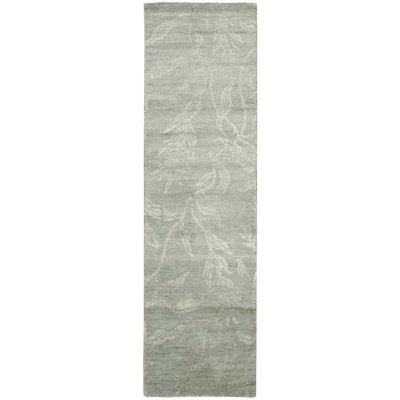 Tapis gris noué à la main Preminger
