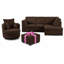 4 Seater Corduroy Sofa & Chaise-135004523