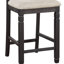 Ensemble de salle à manger élégant à hauteur de comptoir 5 pièces avec tablettes intégrées et chaises en bois-636194284-636194280-636194287
