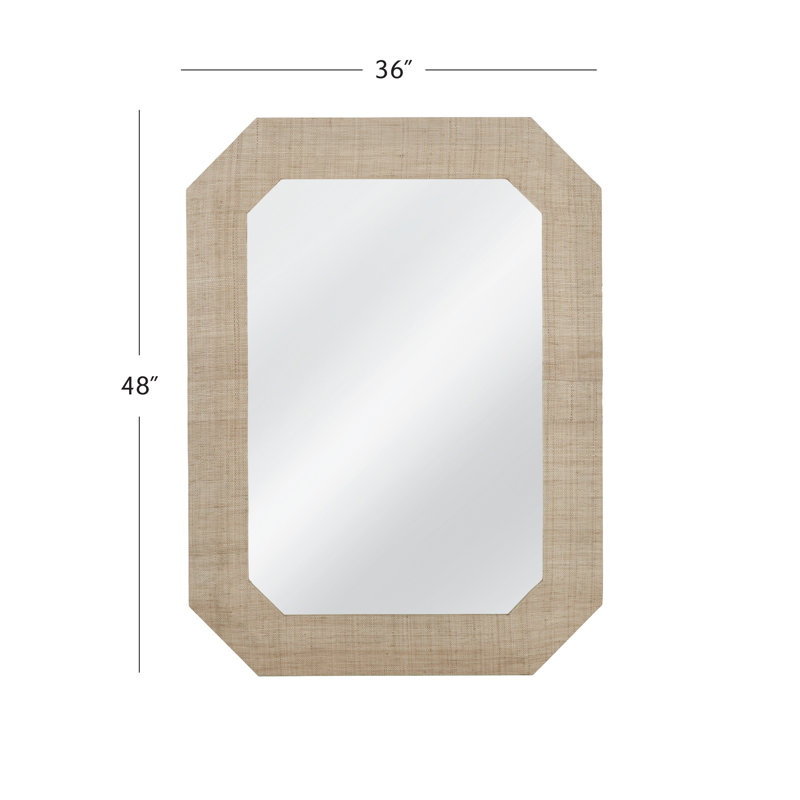 Bayou Breeze Shashi Solid Wood Rectangular Wall Mirror