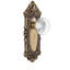 Grandeur Grande Victorian Plate Single Dummy with Bordeaux Crystal Door Knob-772972017