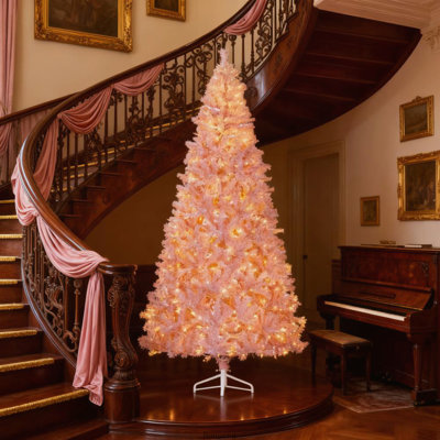 Arbre de Noël artificiel avec branches réalistes et lumières DEL blanc chaud