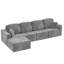 Canapé modulaire en forme de L Boneless, canapé modulaire en U avec accoudoirs larges Cloud-940277228