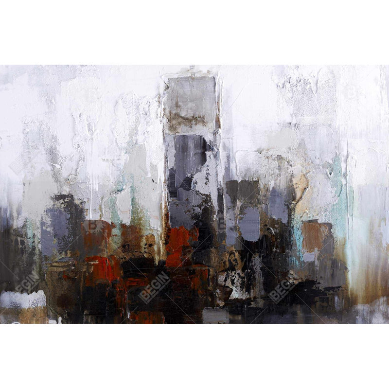 " Obscure Buildings ", 24" H x 36" W