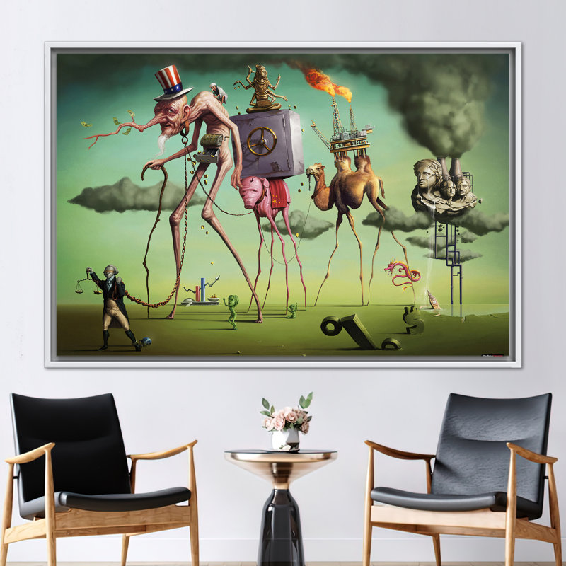 Print on Canvas, Framed Print without Mat, 40 cm H x 60 cm W, White