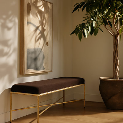 Banc en tissu Iyania Chenille
