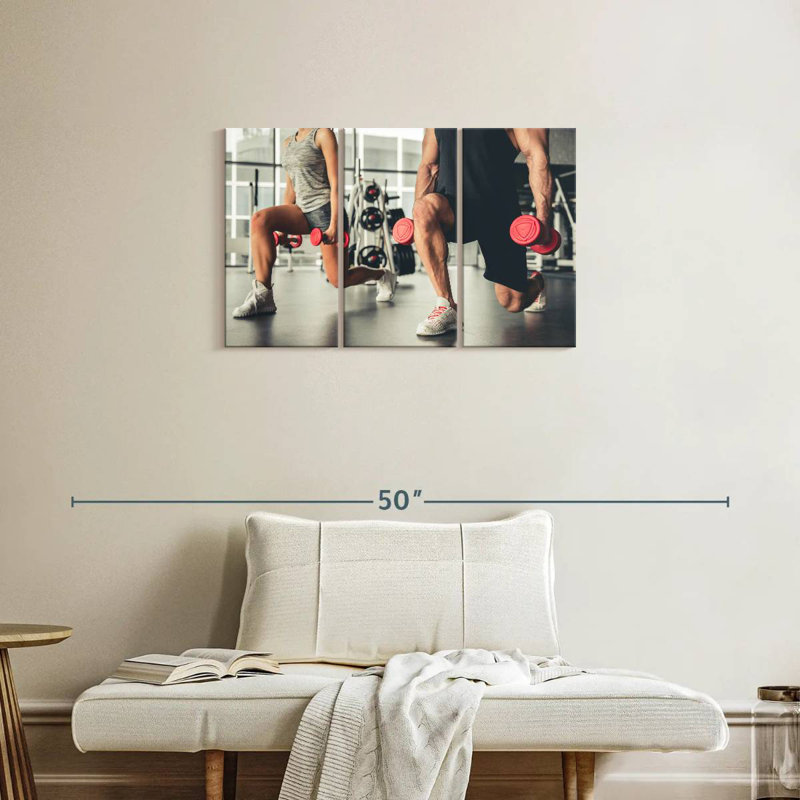 Sireci Lunges Exercise, 20" H x 33" W